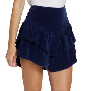 MOTHER
Ruffled Corduroy Mini Skirt